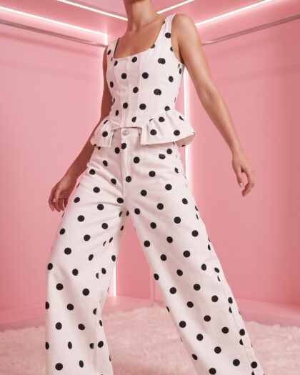 DENIM SET BlackWhite