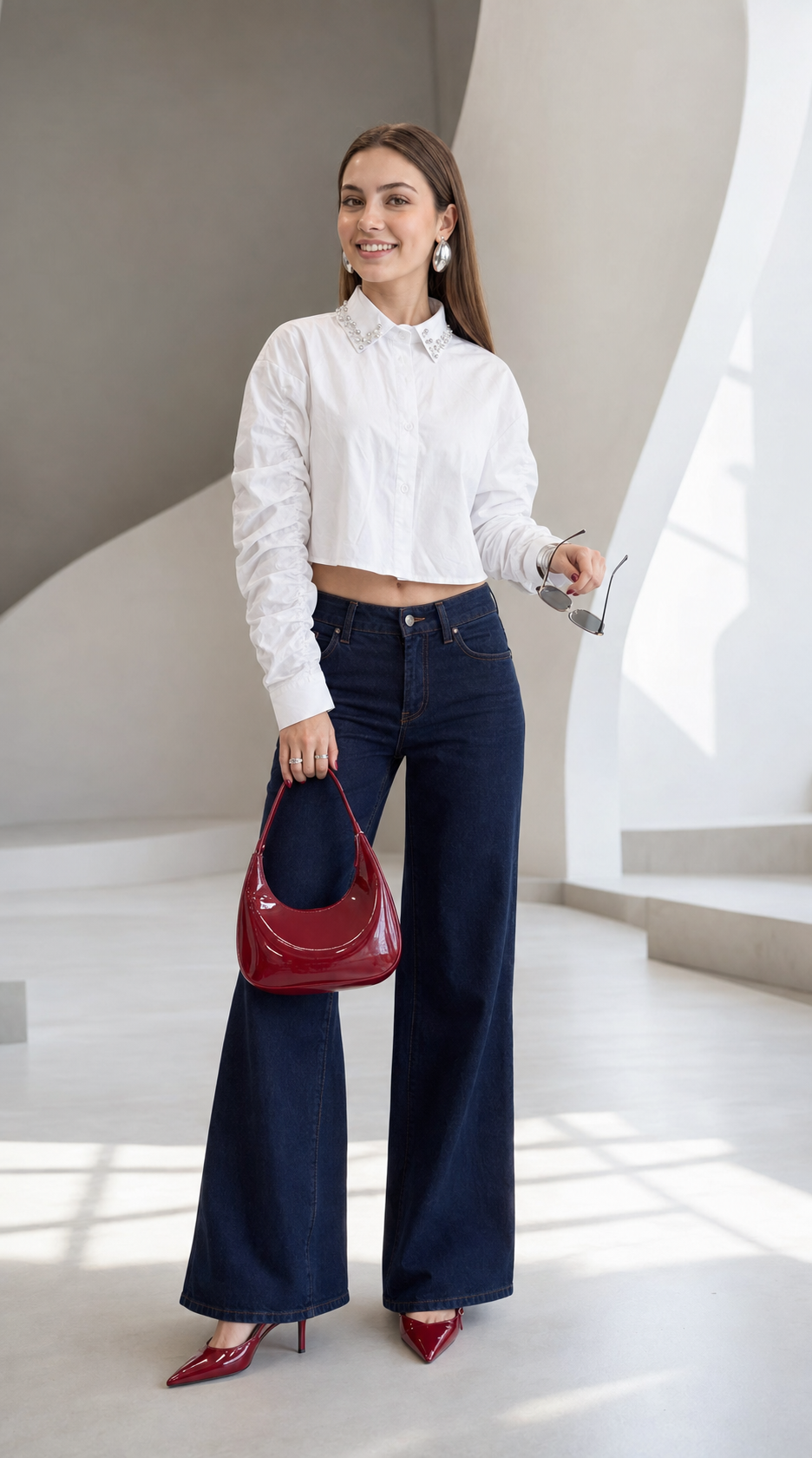 Pearl košeľa White
