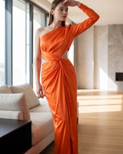 Sunset Satin Dress