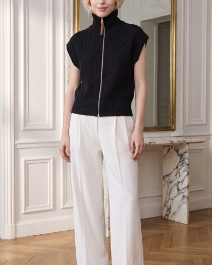 Hermès Mood pletená vesta – Black